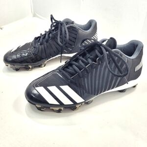 ADIDAS MEN'S ICON MD BASEBALL CLEATS CAMO SOLES SIZE 8 BLACK/WHITE